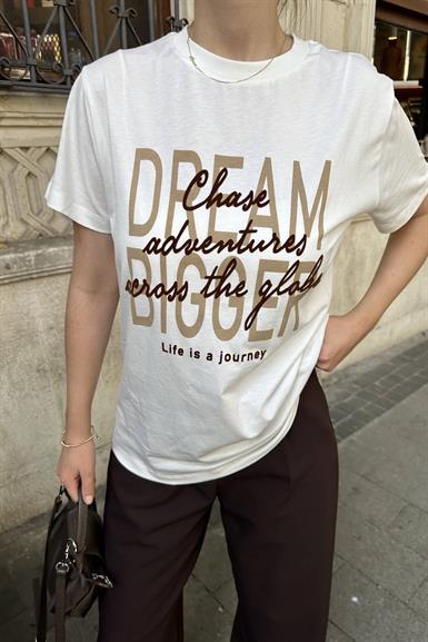 BASKI DETAYLI TSHIRT