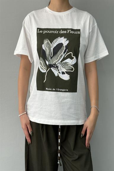 BASKI DETAYLI TSHIRT