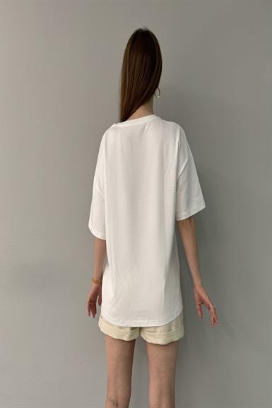 BASKI DETAYLI TSHIRT