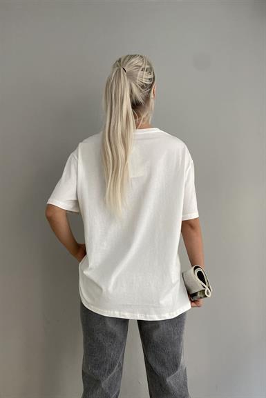 BASKI DETAYLI TSHIRT