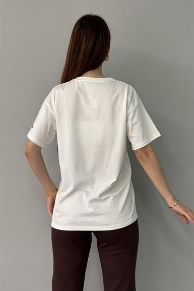 BASKI DETAYLI TSHIRT