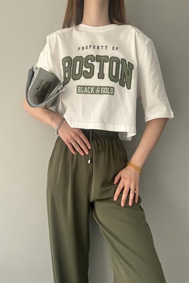 BASKI DETAYLI TSHIRT