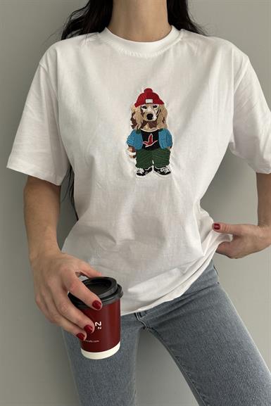 BASKI DETAYLI TSHIRT
