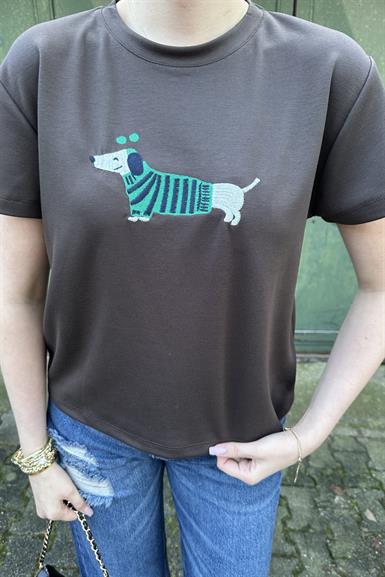 BİSİKLET NAKIŞ DETAY TSHIRT