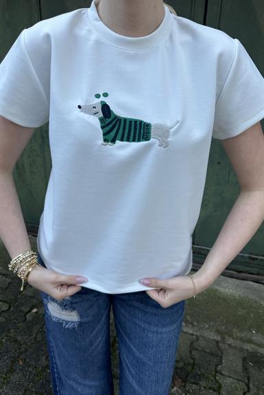 BİSİKLET NAKIŞ DETAY TSHIRT