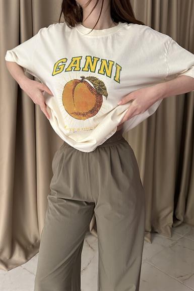 BİSİKLET YAKA BASKILI TSHIRT
