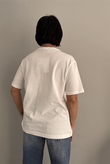 BİSİKLET YAKA BASKILI TSHIRT