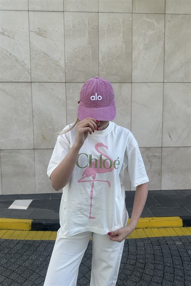 BİSİKLET YAKA BASKILI TSHIRT