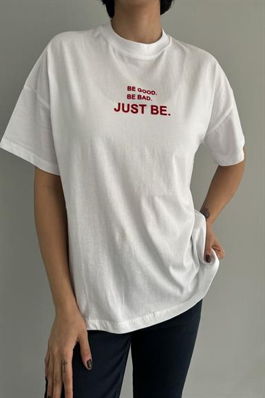 BİSİKLET YAKA BASKILI TSHIRT