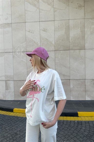 BİSİKLET YAKA BASKILI TSHIRT