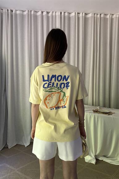 BİSİKLET YAKA BASKILI TSHIRT