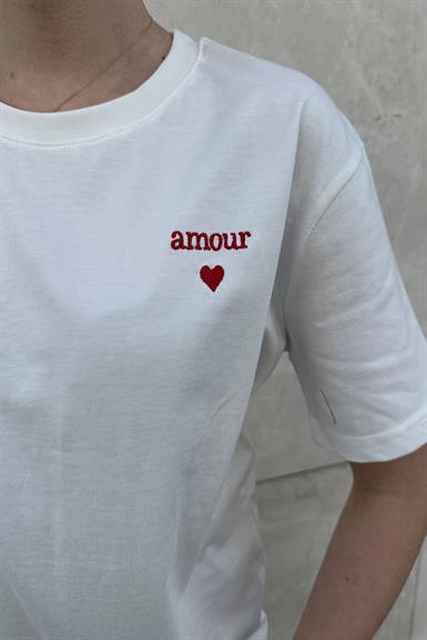 BİSİKLET YAKA BASKILI TSHIRT