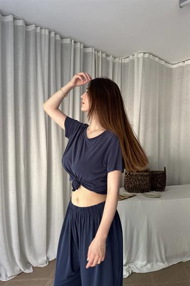 BİSİKLET YAKA DİKİŞSİZ MODAL TSHIRT