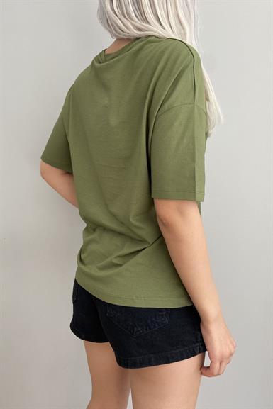 BİSİKLET YAKA DÜŞÜK OMUZ TSHIRT