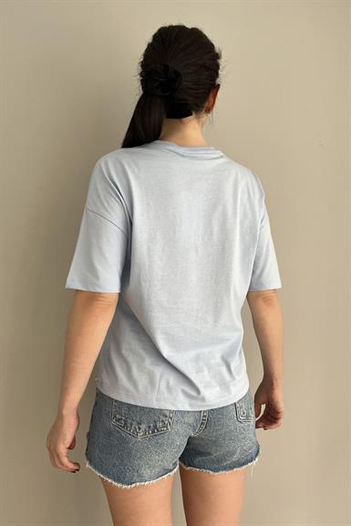 BİSİKLET YAKA DÜŞÜK OMUZ TSHIRT