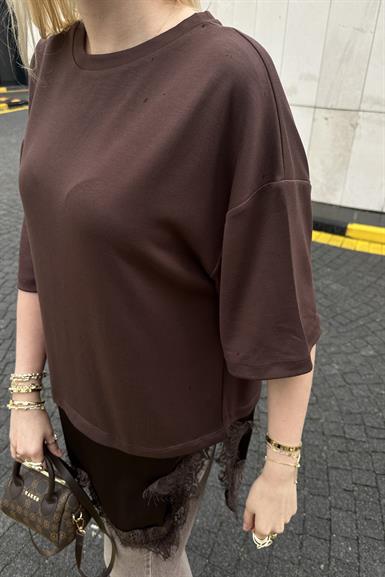 DANTEL DETAYLI TSHIRT