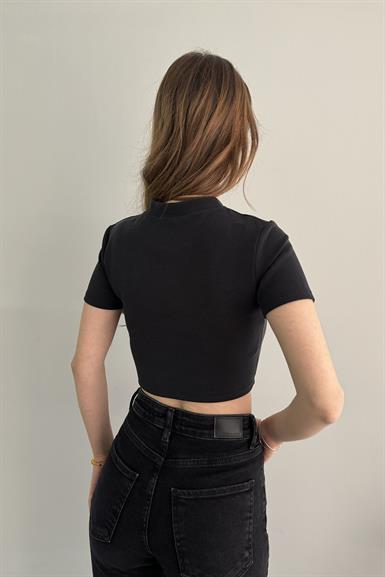 KISA KOL CROP MODAL TSHIRT