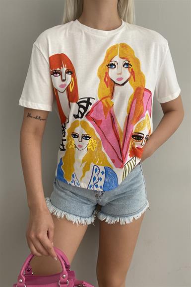 KIZ BASKILI TSHIRT