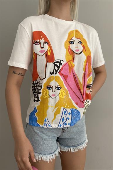 KIZ BASKILI TSHIRT