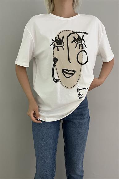 KIZ BASKILI TSHIRT
