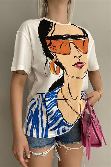 KIZ BASKILI TSHIRT