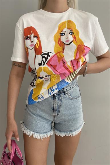 KIZ BASKILI TSHIRT