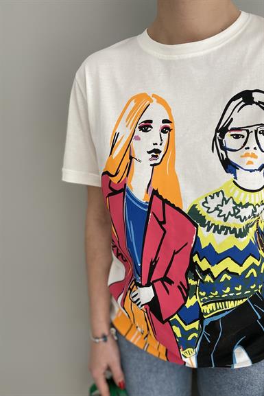 KIZ BASKILI TSHIRT