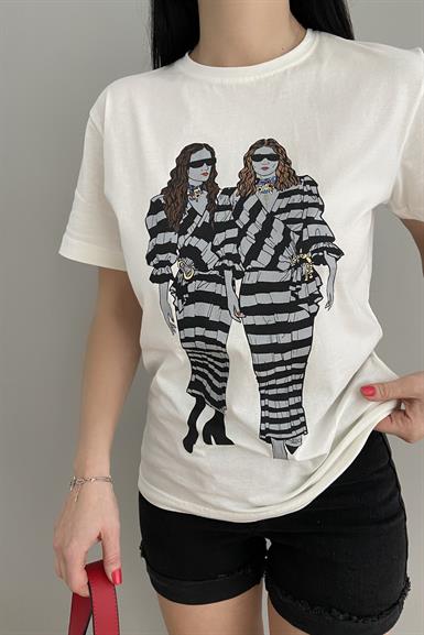 KIZ BASKILI TSHIRT