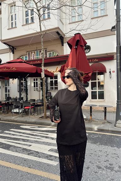 KOL DANTEL DETAY TSHIRT