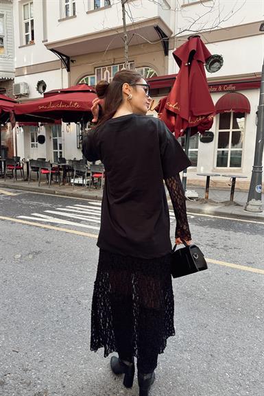 KOL DANTEL DETAY TSHIRT