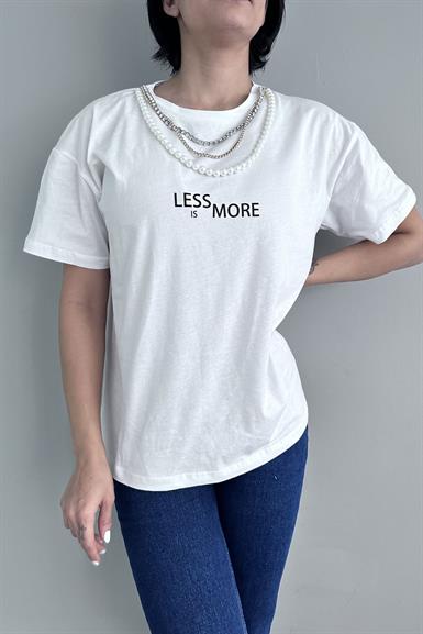 KOLYE DETAYLI TSHIRT
