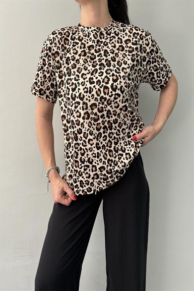 LEOPAR DESEN TSHIRT
