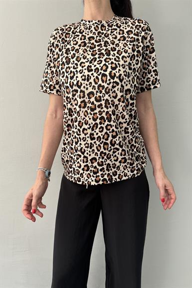 LEOPAR DESEN TSHIRT