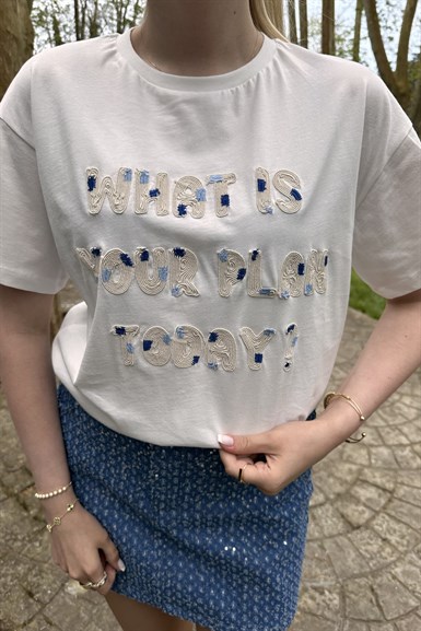 NAKIŞ DETAY TSHIRT
