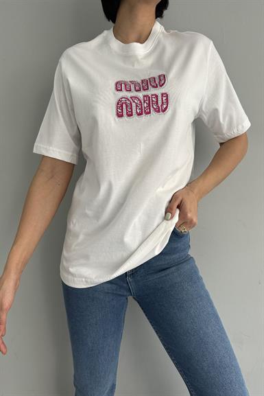 NAKIŞ PUL DETAYLI TSHIRT