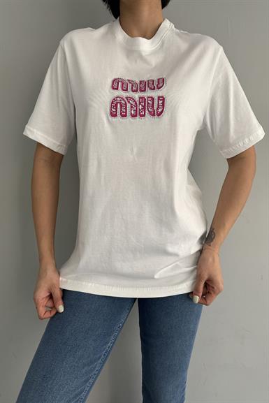 NAKIŞ PUL DETAYLI TSHIRT