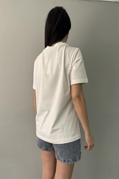 NAKIŞ VE TAŞ DETAY TSHIRT