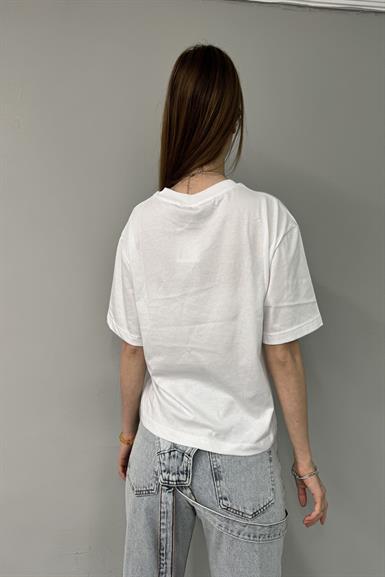 NAKIŞLI CROP TSHIRT