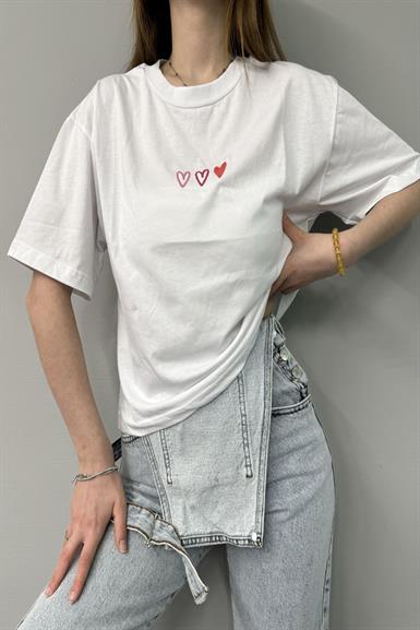 NAKIŞLI CROP TSHIRT