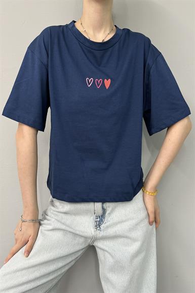 NAKIŞLI CROP TSHIRT