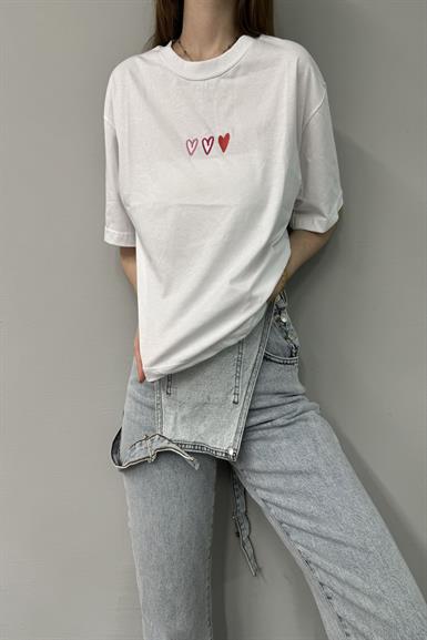NAKIŞLI CROP TSHIRT