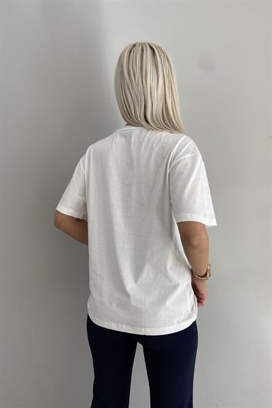 ÖNÜ BASKILI TSHIRT