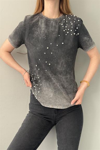 ÖNÜ PARLAK TAŞLI TSHIRT