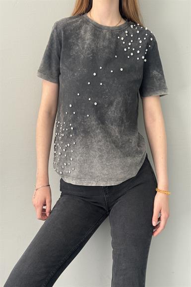 ÖNÜ PARLAK TAŞLI TSHIRT