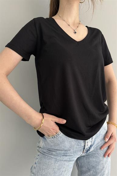 OYSHO V YAKA TSHIRT