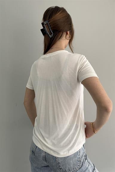 OYSHO V YAKA TSHIRT