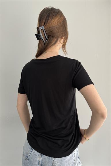 OYSHO V YAKA TSHIRT