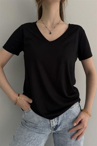 OYSHO V YAKA TSHIRT