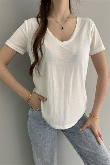 OYSHO V YAKA TSHIRT