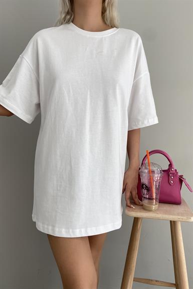 PAMUKLU OVERSİZE TSHIRT